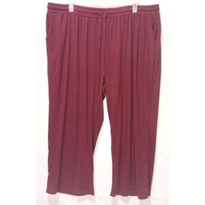 Neer Lounge Pants Wide Leg Yoga Pants Baggy Sweatpants Loose Jogger 4XL Maroon